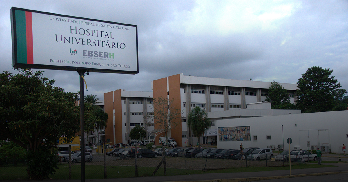 Fachada do Hospital Universitário da UFSC